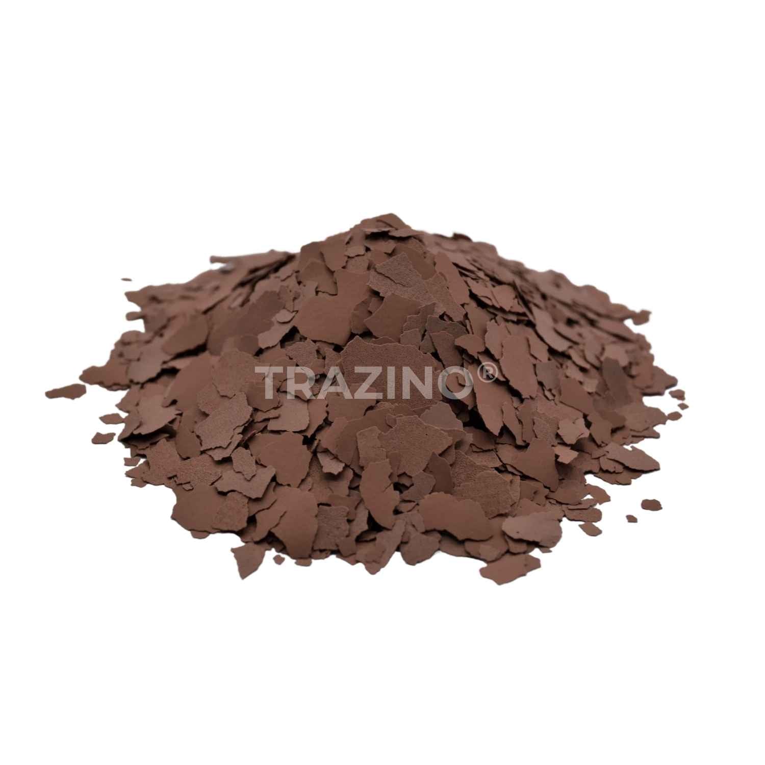 Trazino® Farbchips in Havannabraun zum Einstreuen für Beschichtungen Trazino® Farbchips in Havannabraun zum Einstreuen für Beschichtungen
